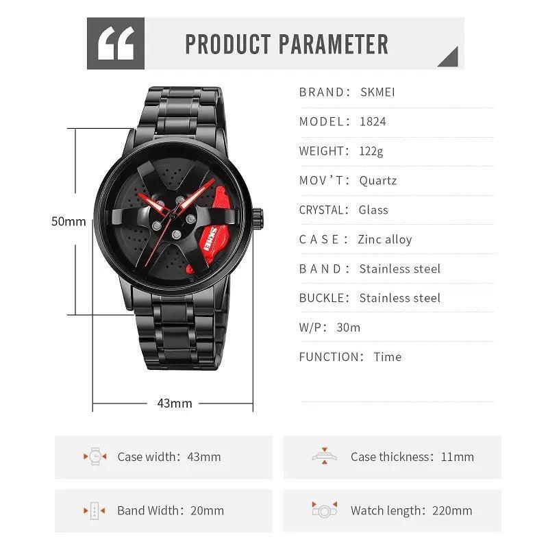 Alloy wheel RIm Watch For Boys