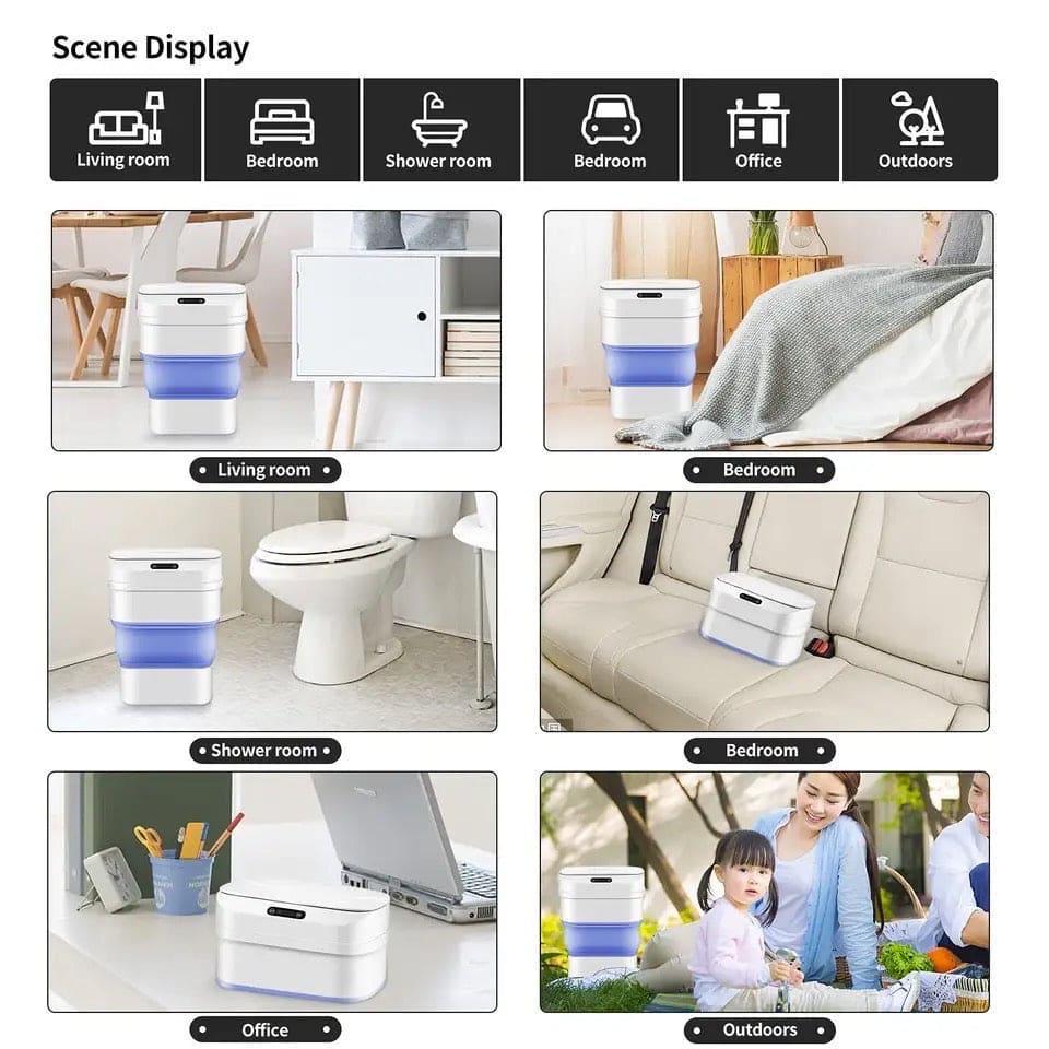 Foldable Sensor Trash Bin