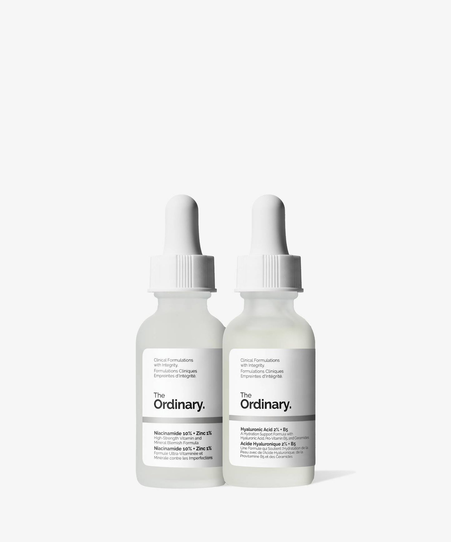 The Ordinary Skin Support Set (Pack Of 2) Nicinamide & Hyloronic